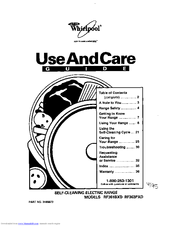 Whirlpool RF361BXD Use And Care Manual