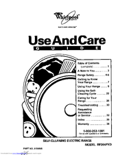 Whirlpool RF364PXD Use And Care Manual