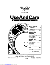 Whirlpool RF386PXD Use And Care Manual