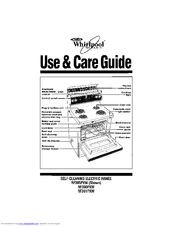 Whirlpool RF391PXW Use And Care Manual