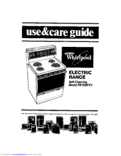 Whirlpool RF398PXV Use & Care Manual