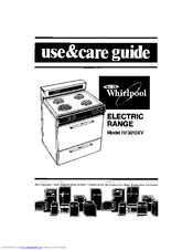 Whirlpool RF3OlOXV Use & Care Manual