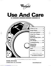 Whirlpool RF4700XE Use And Care Manual