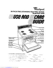 Whirlpool RIE360B Use And Care Manual