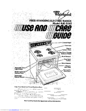 Whirlpool RJE-3165 Use And Care Manual