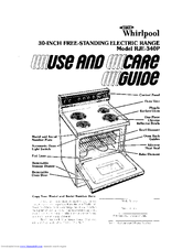 Whirlpool RJE-340P Use And Care Manual