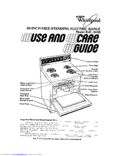 Whirlpool RJE-365B Use And Care Manual