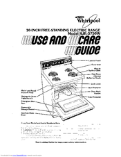 Whirlpool RJE-3750W Use And Care Manual