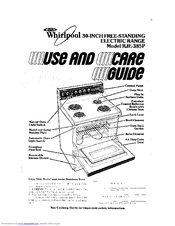 Whirlpool RJE-385P Use And Care Manual