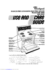 Whirlpool RJE-395P Use And Care Manual