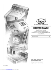 Whirlpool Roper FEP310KV4 Use And Care Manual