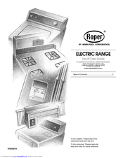 Whirlpool Roper FES325RQ1 Use And Care Manual