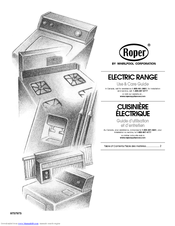 Whirlpool Roper RME30000 Use And Care Manual