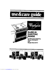 Whirlpool RS333PXT Use & Care Manual
