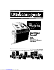 Whirlpool RS6100XV Use & Care Manual