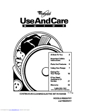 Whirlpool RS630PXY Use And Care Manual