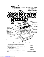 Whirlpool RS66OBXK Use & Care Manual