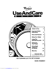 Whirlpool RS6606XY Use & Care Manual