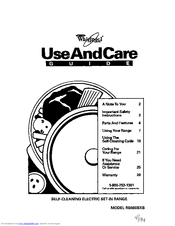 Whirlpool RS660BXB Use And Care Manual