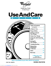 Whirlpool RS675PXE Use And Care Manual