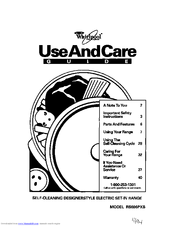 Whirlpool RS696PXB Use & Care Manual