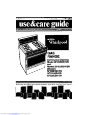 Whirlpool SF332BER Use & Care Manual