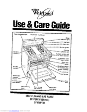 Whirlpool SF375PEW Use And Care Manual