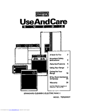 Whirlpool TER20WOY Use And Care Manual