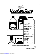 Whirlpool 4ET18ZK Use And Care Manual