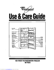 Whirlpool 6ETl6ZK Use & Care Manual