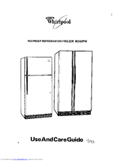 Whirlpool 8ED22PW Use And Care Manual