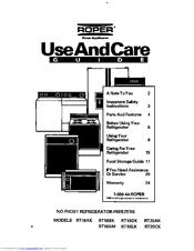 Roper A RT18BM Use And Care Manual