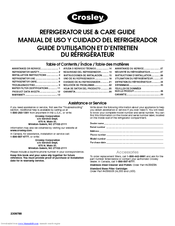 Whirlpool CS25CFXTS00 Refrigerator Use & Care Manual