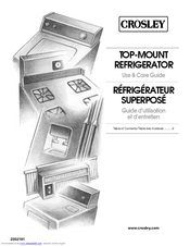 Whirlpool CT14NKXJN00 Refrigerator Use & Care Manual