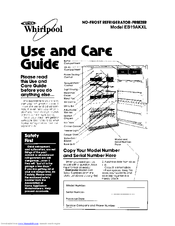 Whirlpool EB19AKXL Use And Care Manual