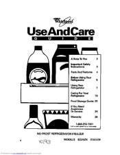Whirlpool EDZZZR Use And Care Manual