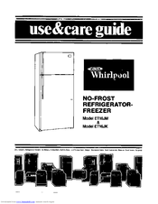 Whirlpool ET16JK Use & Care Manual