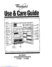 Whirlpool ETl8DK Use & Care Manual