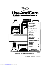 Whirlpool ET25DM Use And Care Manual