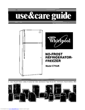 Whirlpool ETl8JK Use & Care Manual