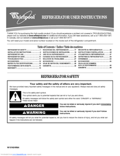 Whirlpool GS6NHAXVY - 25 Cubic Foot Energ User Instructions