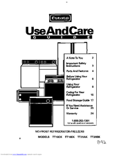 Whirlpool TT20AK Use And Care Manual