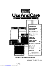 Whirlpool TT14HD Use And Care Manual
