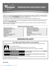 Whirlpool W10131410A User Instructions
