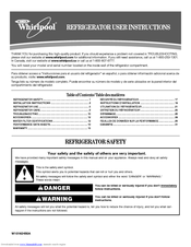 Whirlpool W10162450A User Instructions