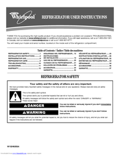 Whirlpool W10249203A User Instructions