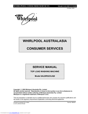 Whirlpool 6ALBR5233JQ0 Service Manual