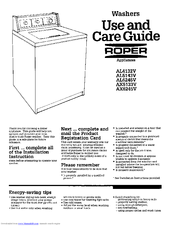 Whirlpool AL5143V Care Manual