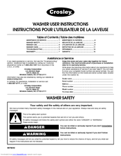 Whirlpool CAWB522SQ0 User Instructions