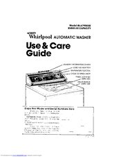 Whirlpool GLA7900XK Use And Care Manual